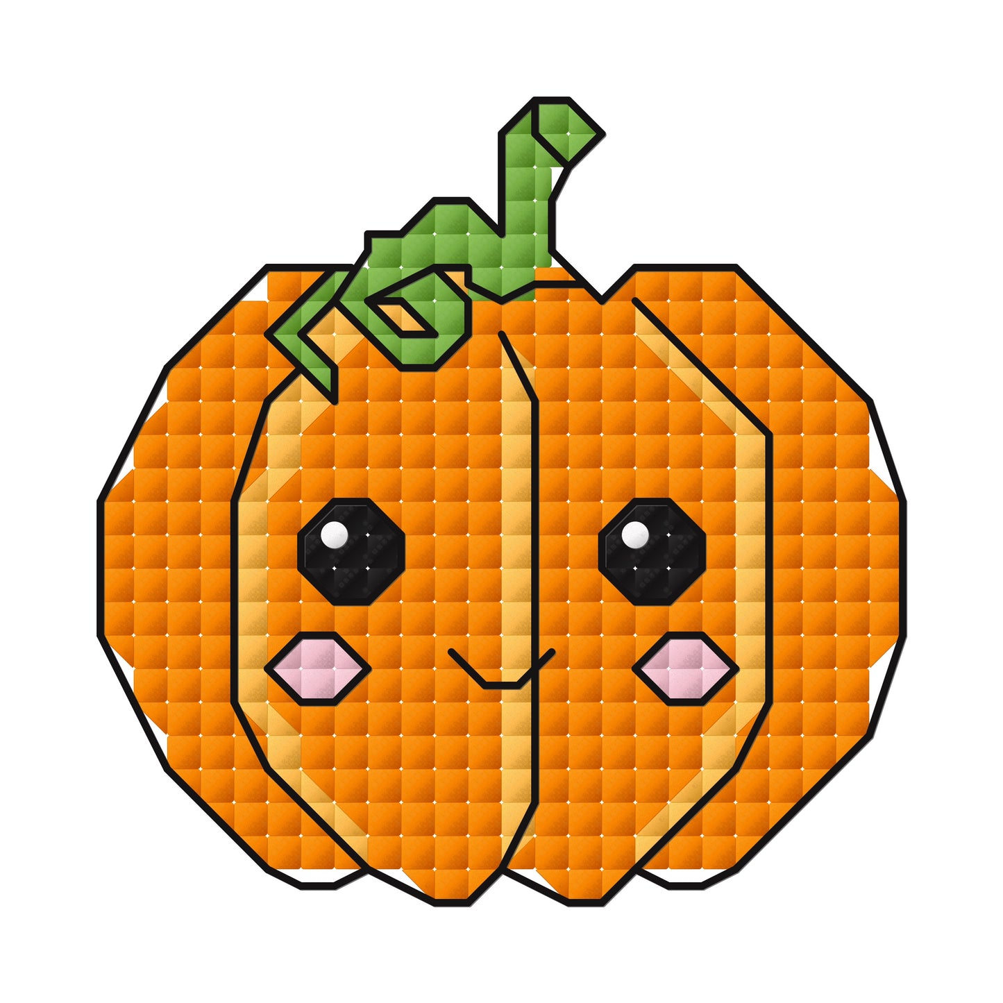 Cute Pumpkin Cross Stitch Pattern *Pattern Only*