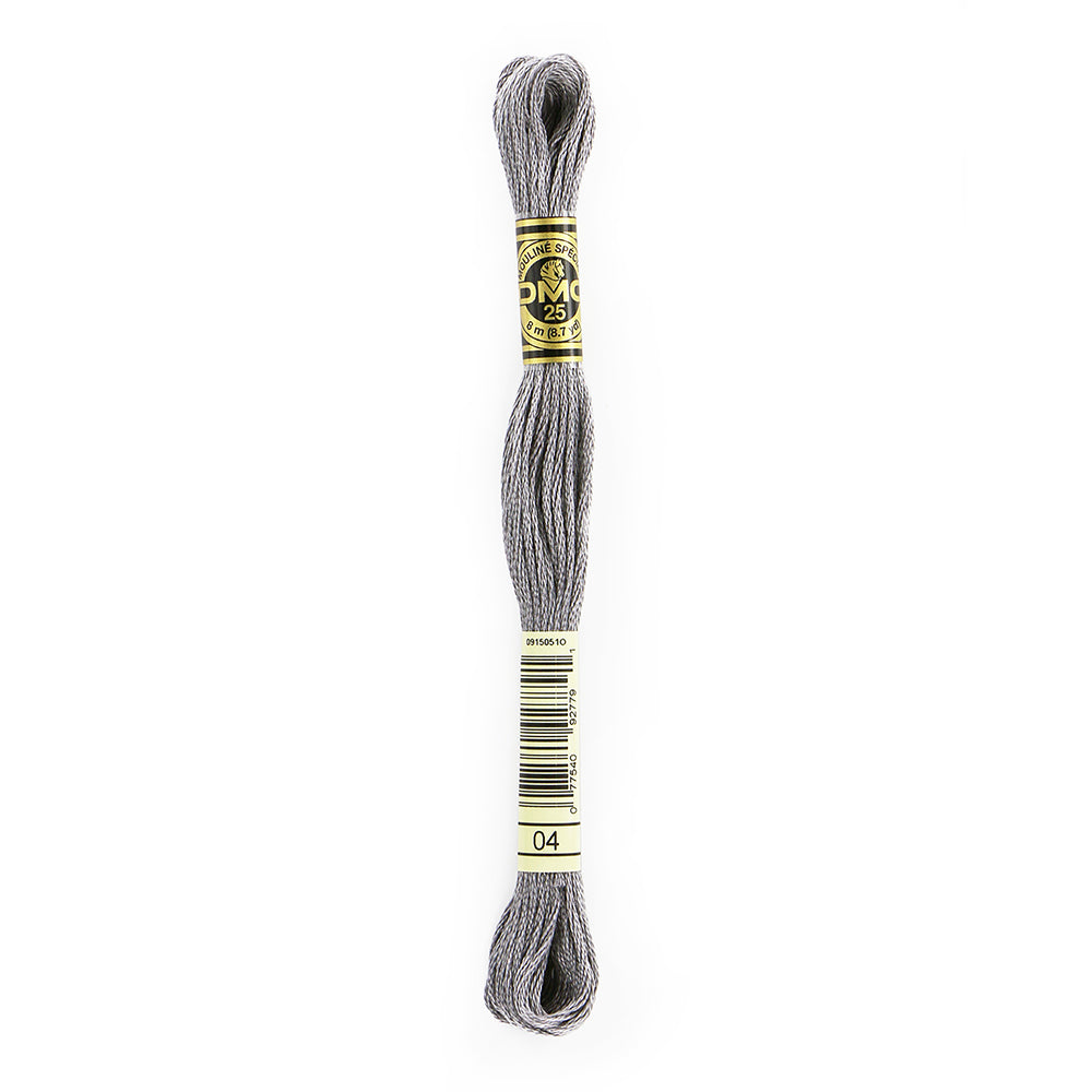 DMC #117 Cotton 6 Strand Floss 8m - 04 DARK TIN