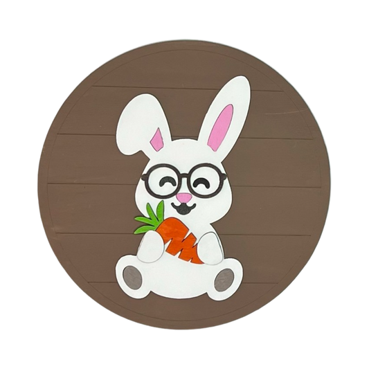 Bunny with Glasses TimePiece